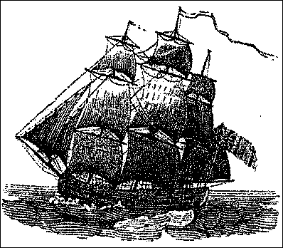 An illustration of the Flagship of the Winthrop Fleet, Arbella