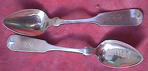 J.F. Seely silver teaspoons