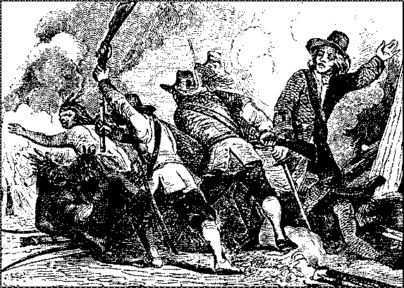 An illustration of the Pequot War
